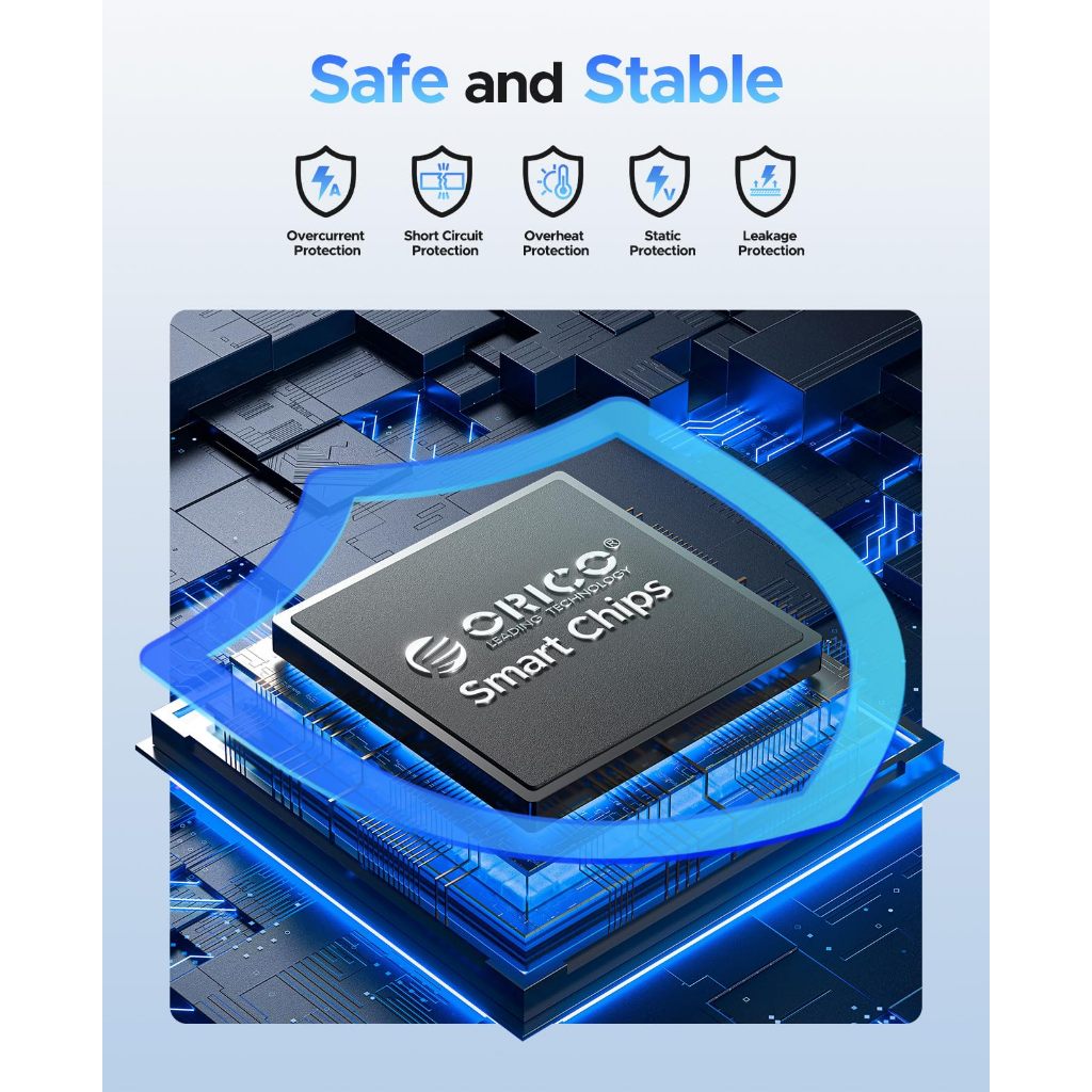 Orico 2.5 นิ้ว USB C ฮาร์ดไดรฟ์ USB 3.1 Gen 1 ถึง SATA III 5Gbps ฮาร์ดไดรฟ์ภายนอก (25PW1) - รูปที่ 2