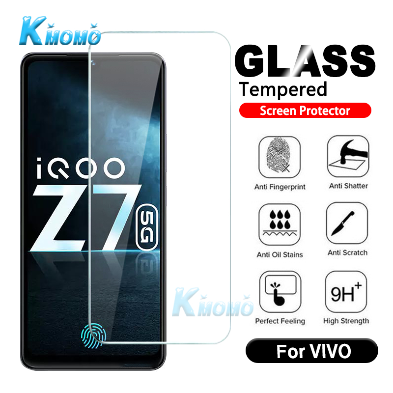 กระจกนิรภัยกันรอยหน้าจอ HD สําหรับ VIVO iQOO 13 12 11 Z7 Z7x X70 X60 T1 T1X Y76 Y76s Y74s 4G 5G