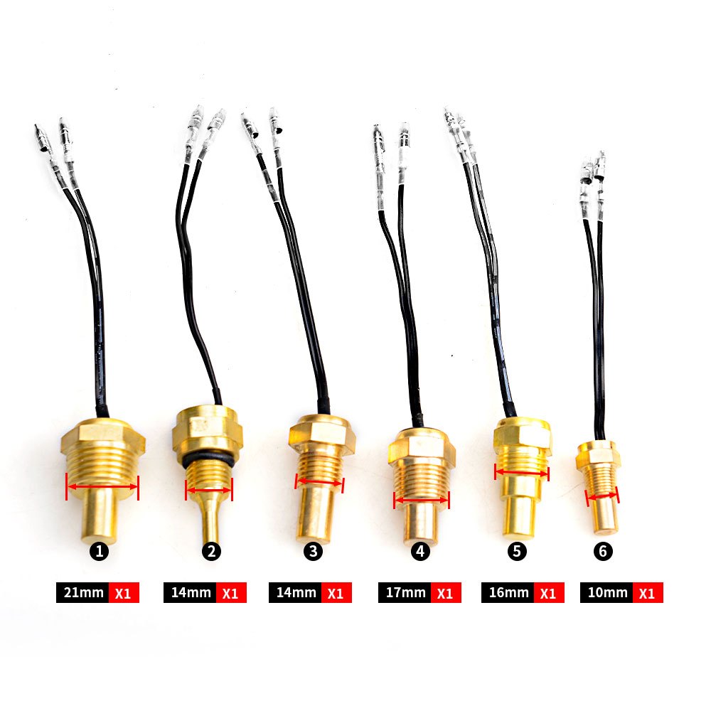 เซนเซอร์วัดอุณหภูมิน้ํา 12V 24V 10 มม. 14 มม. 16 มม. 17 มม. 21 มม. สําหรับรถยนต์