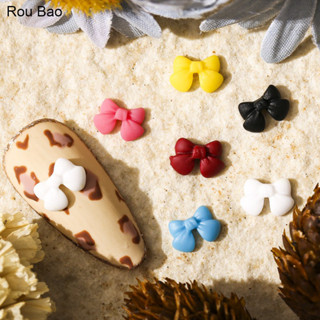 Rou Bao อุปกรณ์ตกแต่งเล็บ โบว์ ขนาดเล็ก ลายการ์ตูนน่ารัก หลา…