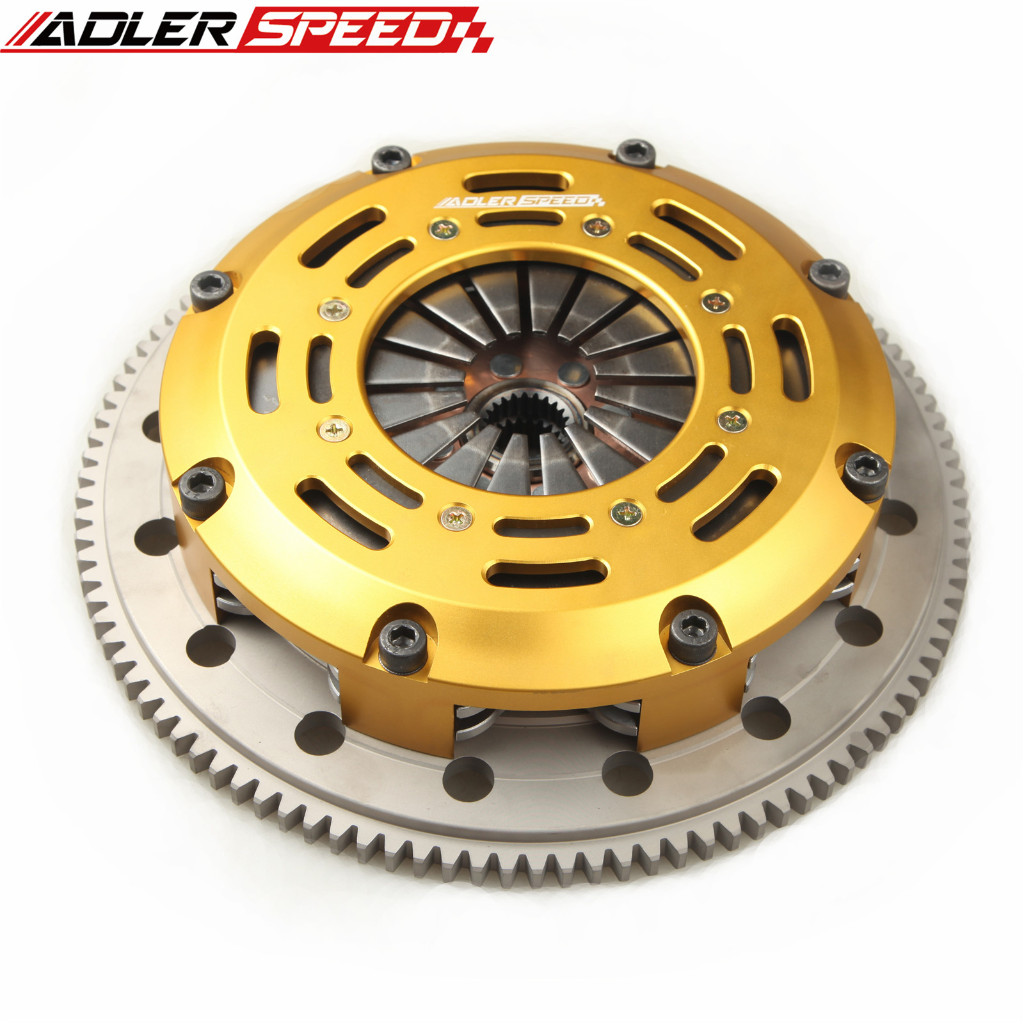 ADLERSPEED Racing Twin Disc ชุดคลัทช์สําหรับ ECLIPSE TALON TSi LASER RS 4G63 TURBO