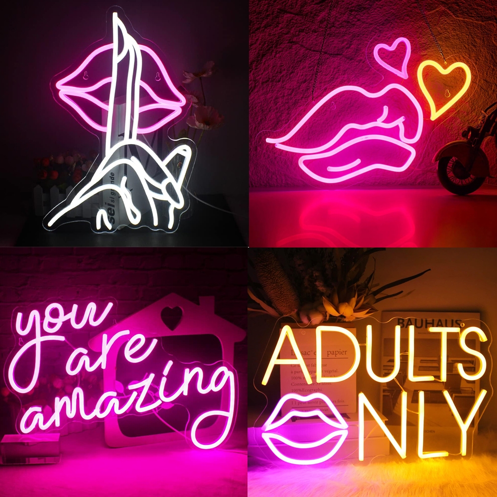 ป้ายไฟนีออน Led รูปริมฝีปาก ตัวอักษร You Are Amazing สําหรับตกแต่งผนังห้องนอน บ้าน บาร์ ถ้ํา ปาร์ตี้วันเกิด งานแต่งงาน