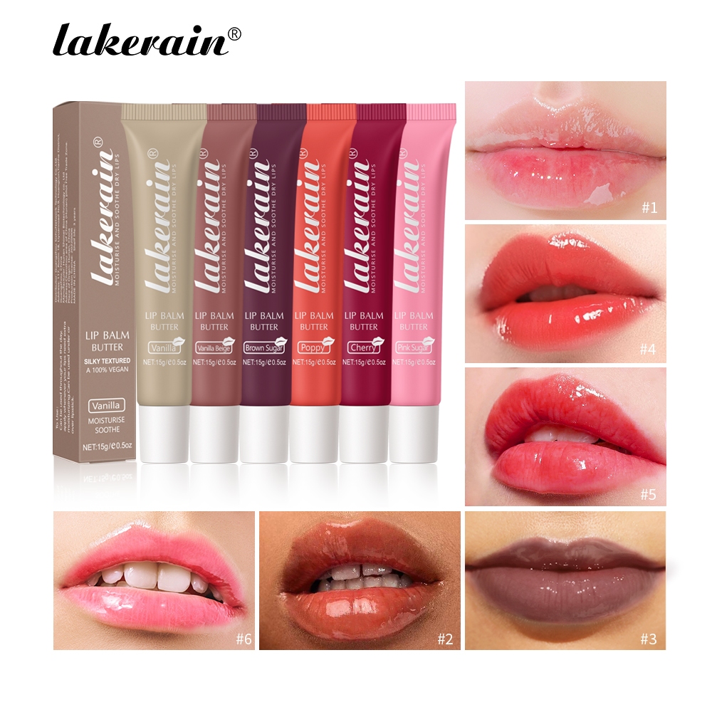 Lakerain Butter Tint - ลิปมาสก์ ให้ความชุ่มชื้น ชิมเมอร์ บํารุงริมฝีปาก - Shea Butter, Vegan
