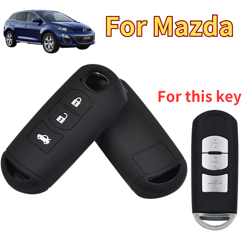 เคสกุญแจรีโมทรถยนต์ ซิลิโคน สําหรับ Mazda 2 3 5 6 CX-5 Cx5 MX-5 Mx5 CX-8 CX-9 MAZDA6 Atenza 2019 202