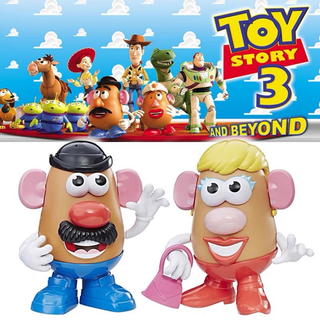 Disney Badge Cartoon Toy Story Keychain Cute Mrs.Potato Head Mr