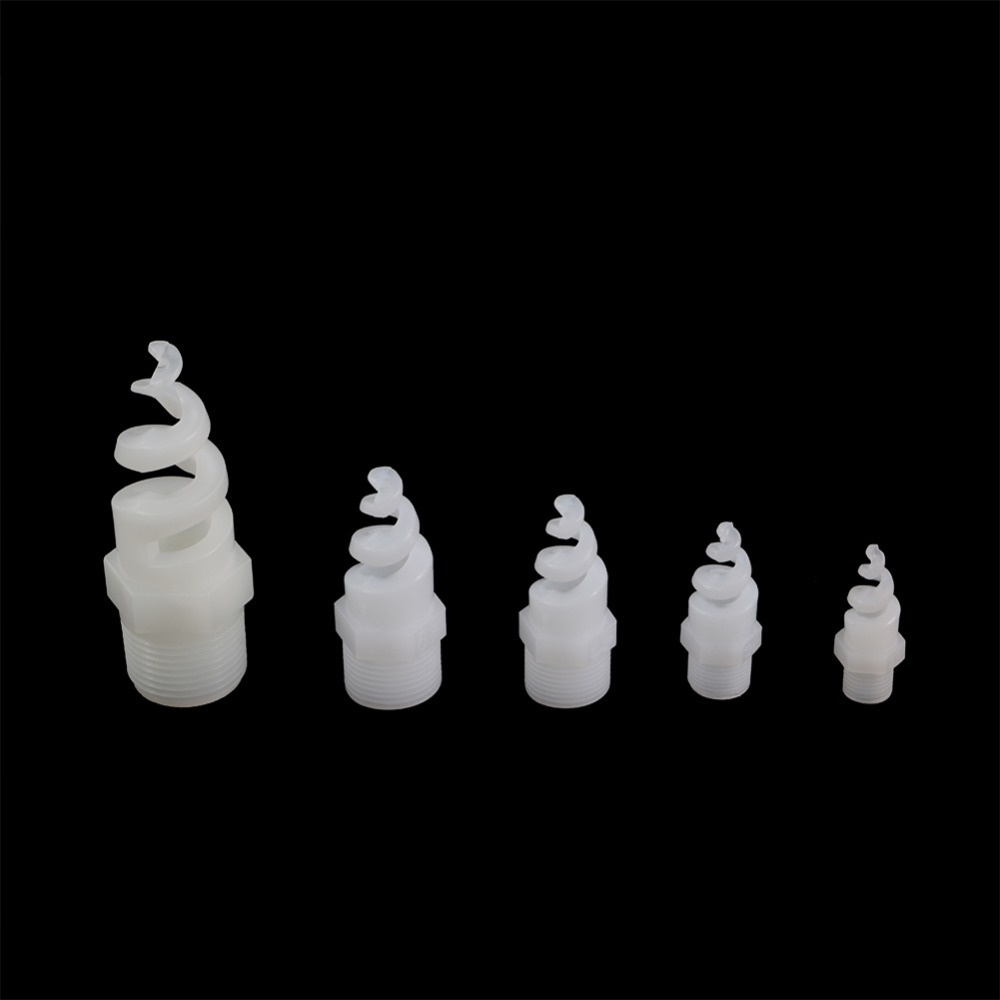1ชิ้น1/4 "3/8" 1/2 "3/4" 1"ด้ายชายพลาสติกเกลียวกรวย ทําให้เป็นละออง หัวฉีดระบายความร้อนทาวเวอร์ระบายความร้อนกําจัดฝุ่นสปริงเกลอร์