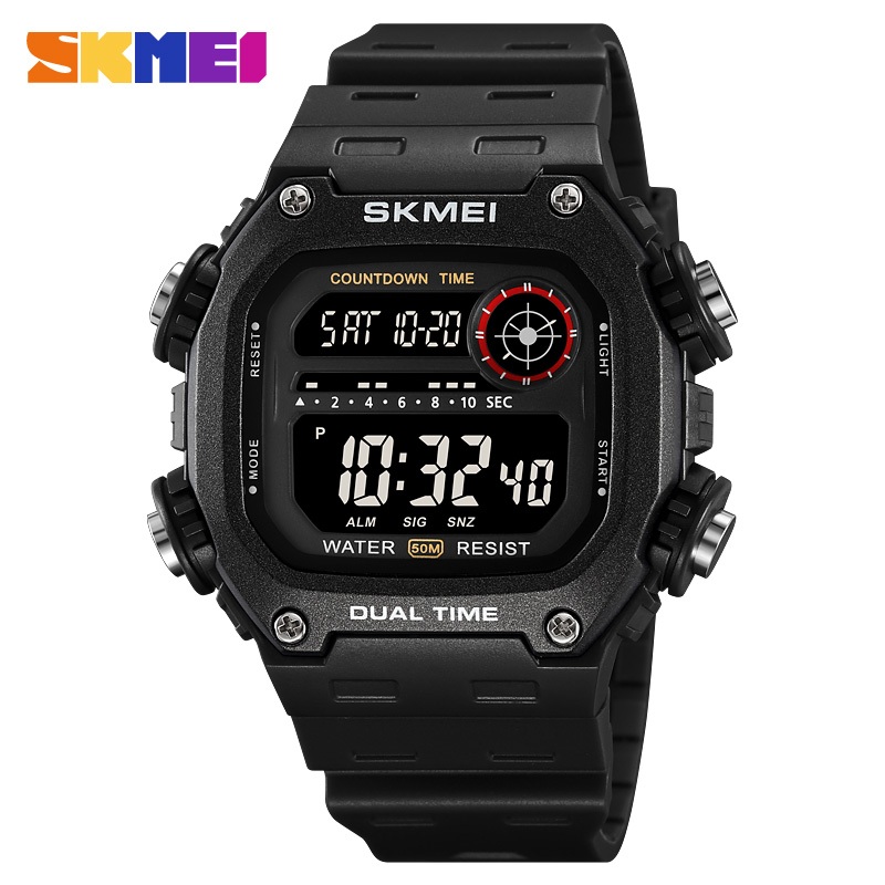 Skmei 2126 นาฬิกาข้อมือดิจิทัล LED กันน้ํา สไตล์สปอร์ต สําหรับผู้ชาย