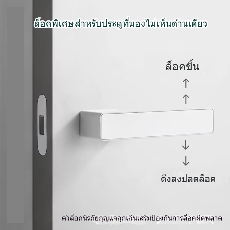 อุปกรณ์ล็อคประตูแม่เหล็ก แบบด้านเดียว เสียงเงียบ เป็นมิตรกับสิ่งแวดล้อม สไตล์มินิมอล