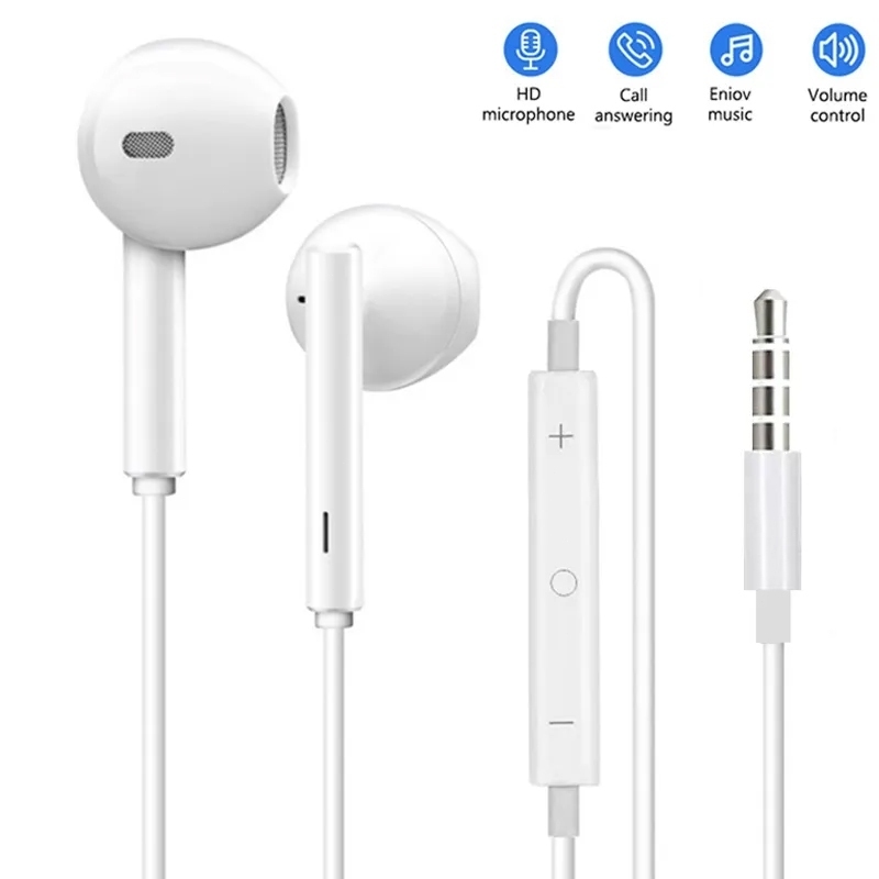 หูฟังมือถือ รุ่น หูฟัง รูเสียบ Type-c/3.5mm Wired headset หูฟังมีสาย เสียงดี หูฟังแบบอินเอียร์