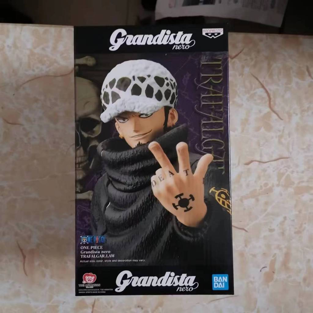 BANDAI มีสินค้า แท้ โมเดลฟิกเกอร์ PVC รูปการ์ตูนอนิเมะ One Piece Grandista Nero Trafalgar·Law Banpresto ของขวัญ สําหรับเด็กผู้ชาย