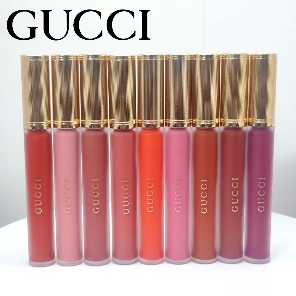 Gucci ลิปสติก เคลือบริมฝีปาก หลากสี 25 114 203 208 311 413 505 521 607