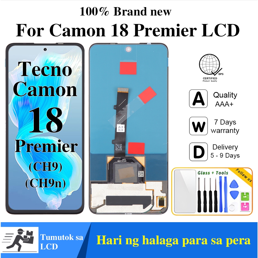 สําหรับ Tecno Camon 18 Premier CH9 CH9n LCD Digital Touch Screen Display Assembly สําหรับเปลี่ยน