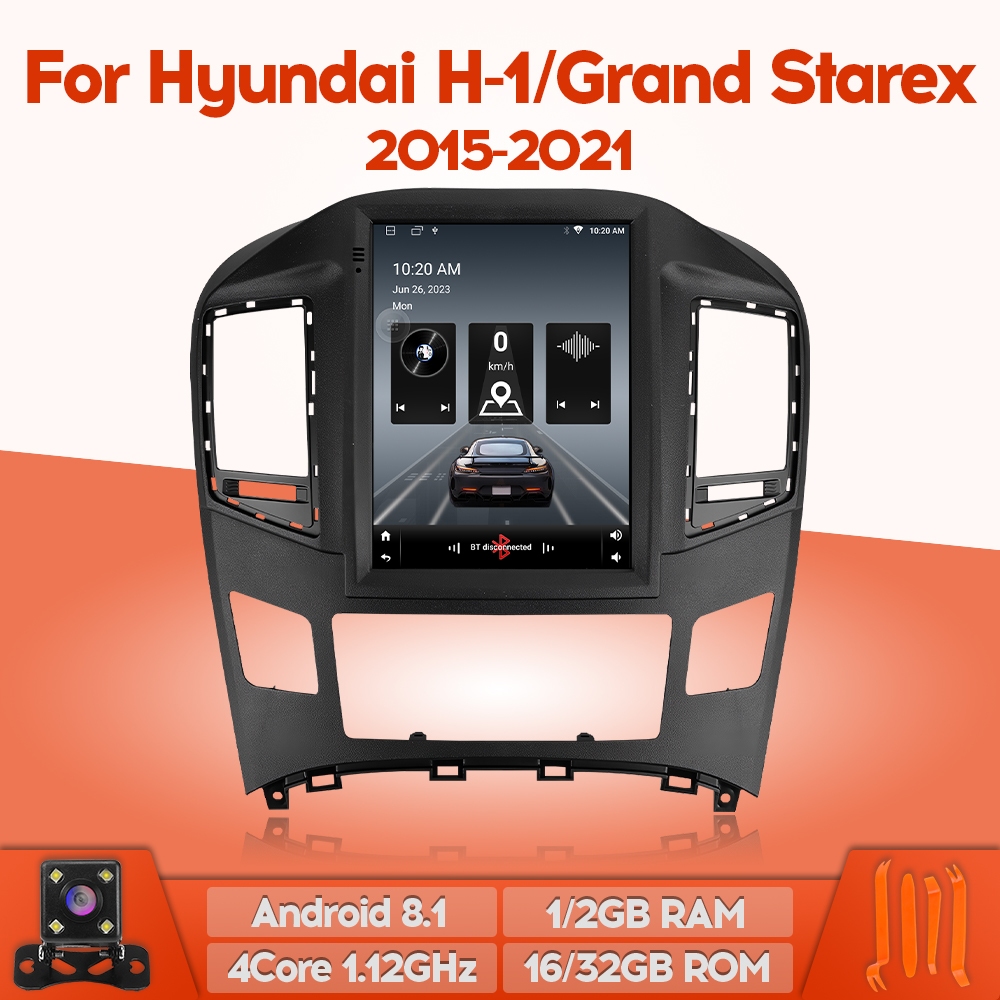 Webetter TopNavi เครื่องเล่นวิทยุ 4Core IPS 9.7 นิ้ว หน้าจอแนวตั้ง สําหรับ Hyundai H1 Grand Starex 2015-2021 พร้อม BT WiFi SWC MirrorLink GPS