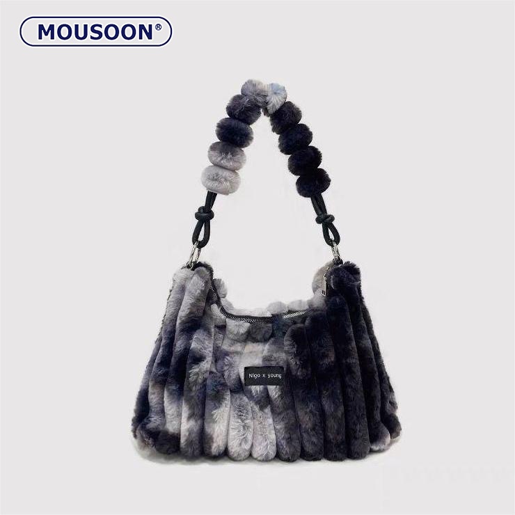 Mousoon กระเป๋าสะพายไหล่ผู้หญิง Messenger Bag กระเป๋าโท้ทตุ๊กตาความจุขนาดใหญ่