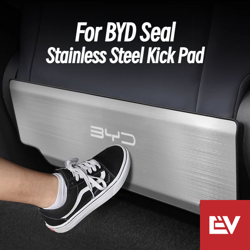 สําหรับ BYD SEAL เบาะหลัง เตะ แผ่นป้องกัน พื้นผิวสเตนเลส
