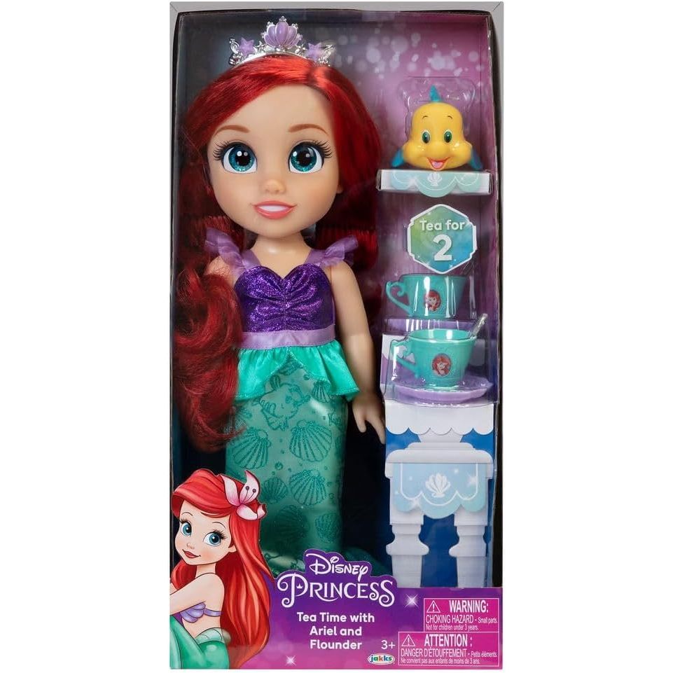 Disney Princess Doll Tea Time W Ith Ariel And Flounder ตุ๊กตาเจ้าหญิงดิสนีย์ Tea Time พร้อม Ariel And Flounder