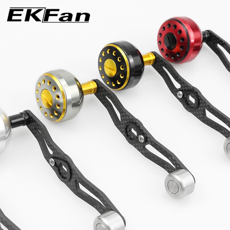 EKfan ยาว 115 มม.ตกปลา Reel Handle คาร์บอนไฟเบอร์สําหรับ 7*4/8*5 มม.รู abu daiwa Shimano เหยื่อหล่อเครื่องมือ diy assembly - รูปที่ 3
