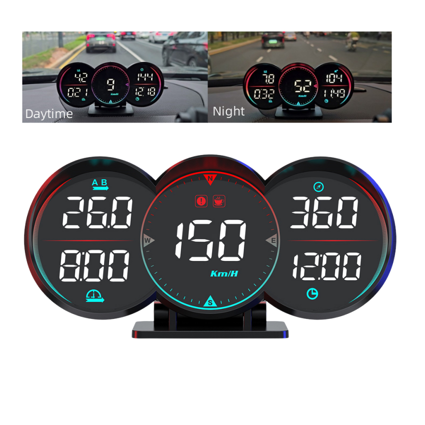 เครื่องวัดความเร็ว G17 HUD GPS Head up Display สําหรับรถยนต์