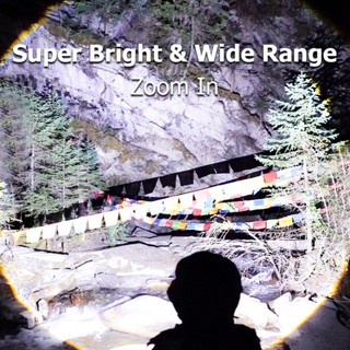 ไฟฉาย Smiling Shark SD5225 ไฟฉาย LED M80 10000  ลูเมน สว่างมาก กันน้ํา 1000 ม.  แบบชาร์จไฟได้ - รูปที่ 2