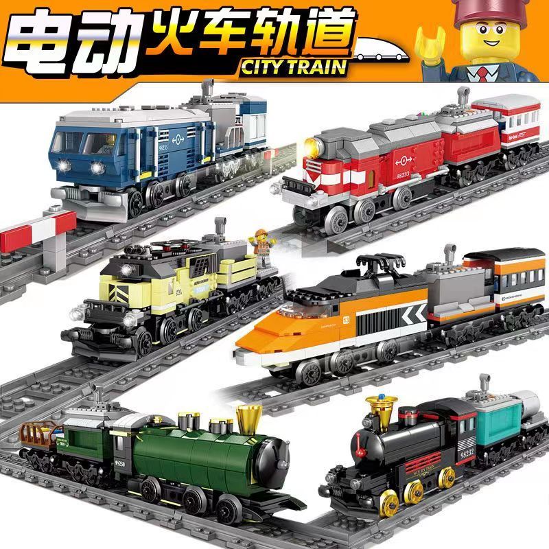 ของเล่นตัวต่อรถไฟโทมัส รถไฟจราจร ของขวัญวันเกิด สําหรับเด็กผู้ชาย