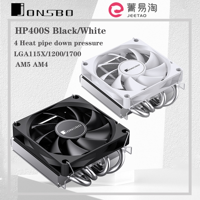Jonsbo HP400S พัดลมระบายความร้อน CPU 4PIN PWM 4 ท่อความร้อน 4PIN PWM LGA1700 115X AM5 AM4
