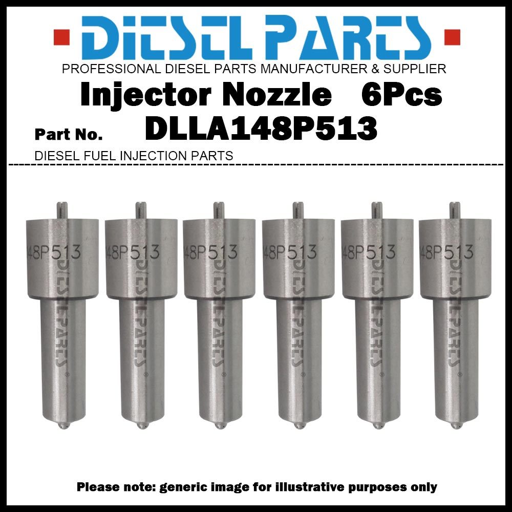 6ชิ้นดีเซลหัวฉีดน้ํามันเชื้อเพลิงหัวฉีดเคล็ดลับ 0433171369 DLLA148P513 สําหรับ Renault Keras Maxter 