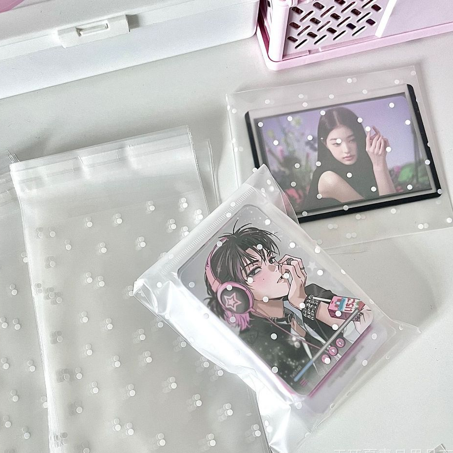 โอฮายะ | ซื้อ 50 แถม 50 | ถุงบรรจุภัณฑ์ แบบโปร่งแสง ลายจุด มีกาวในตัว ขนาดเล็ก สําหรับใส่เครื่องประดับ บิสกิต ของขวัญ