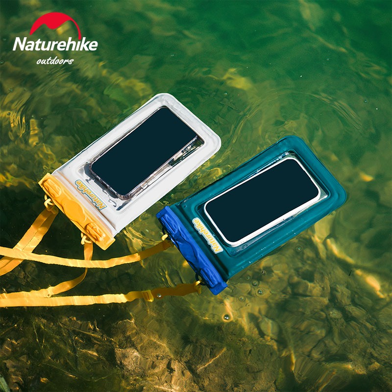 Naturehike IPX8 กระเป๋าใส่โทรศัพท์ กันน้ํา สําหรับว่ายน้ํา ดําน้ํา ปิดผนึก หน้าจอสัมผัส ขนาดใหญ่ กล้องหน้าต่างลอยน้ํา