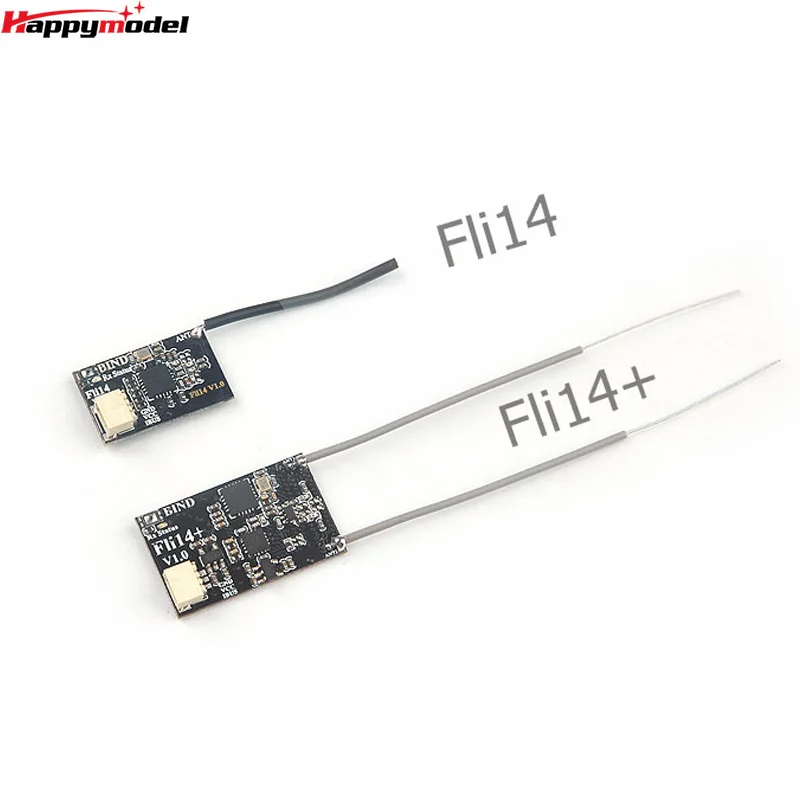 Flysky 2.4G Fli14 / Fli14 + 14CH ตัวรับสัญญาณไมโคร เอาต์พุต OSD RSSI พร้อมการขยายพลังงาน PA สําหรับโดรนแข่งขัน RC
