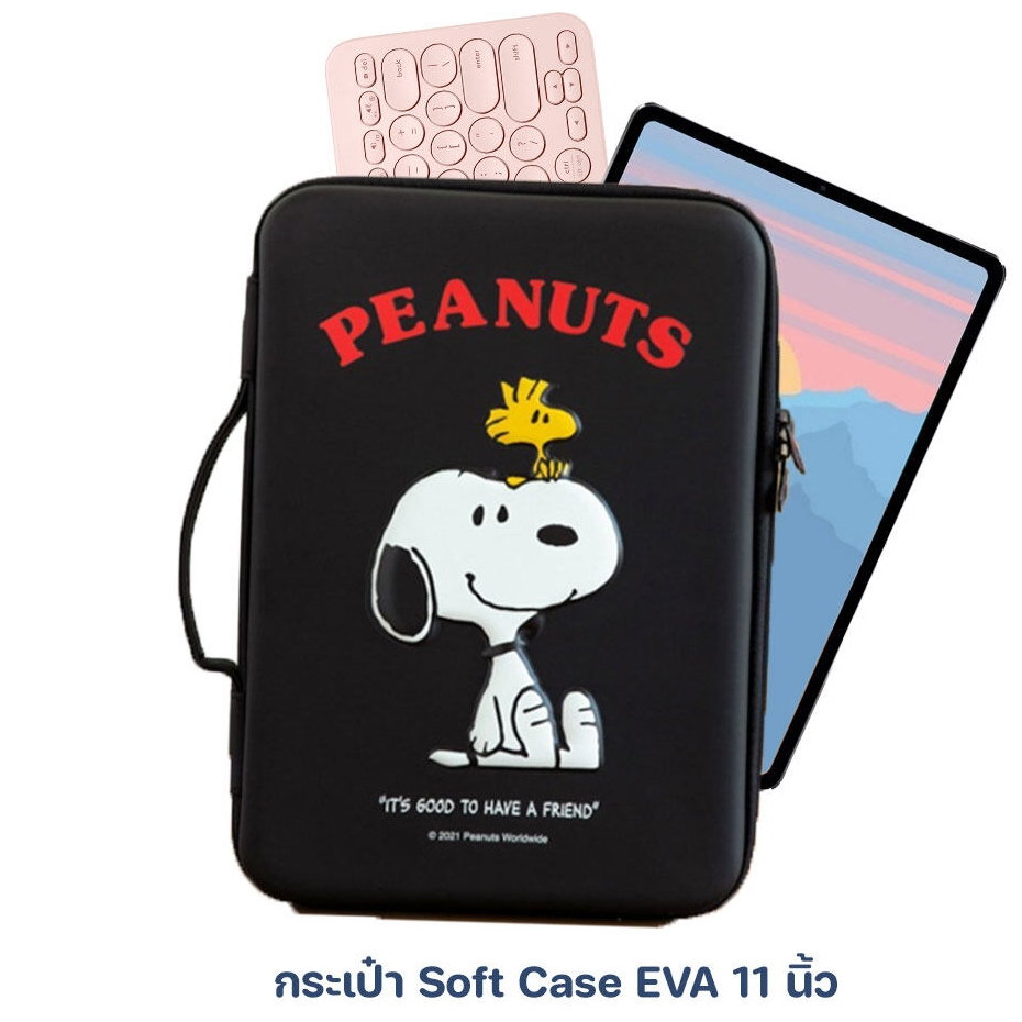 KDT Snoopy กระเป๋าใส่ไอแพดได้ กระเป๋าใส่ ipad 11นิ้ว【พร้อมส่ง】เหมาะสำหรับ air4/5 gen7/8/9/10