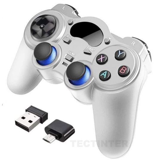 จอยสติ๊กควบคุมเกมแพดไร้สาย Android Joypad พร้อมตัวแปลง OTG สําหรับแท็บเล็ต PC Smart TV Box