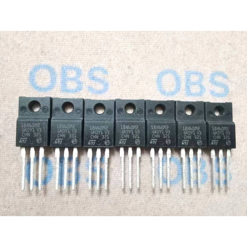((10 ชิ้น) 18N60M2 STF18N60M2 STP18N60M2 หลอดผลภาคสนาม 18A 600V