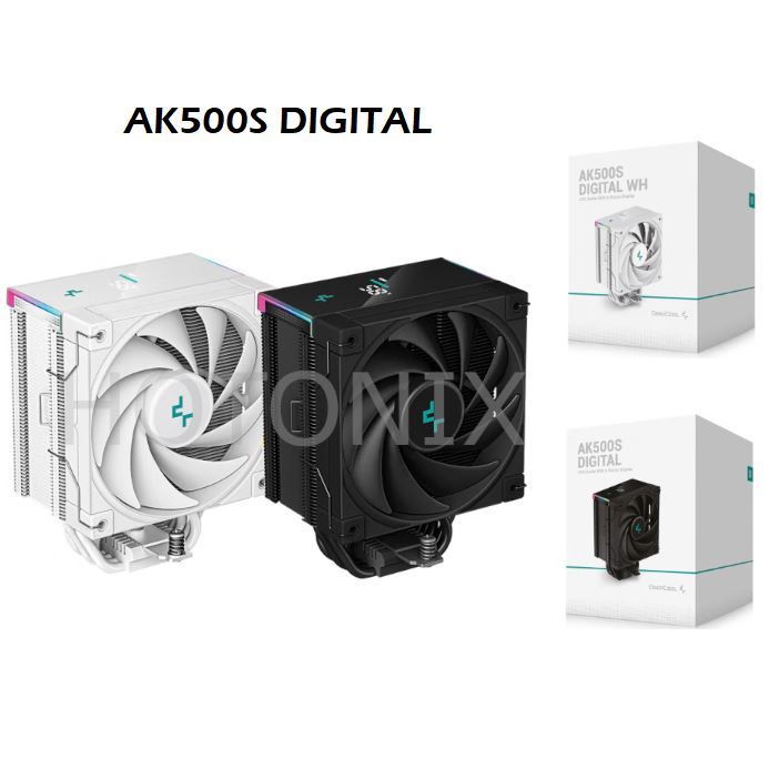 Deepcool AK500S เครื่องทําความเย็น CPU ดิจิทัล 5 ท่อความร้อน 240W สําหรับ LGA1700 1200 115x AM5 AM4