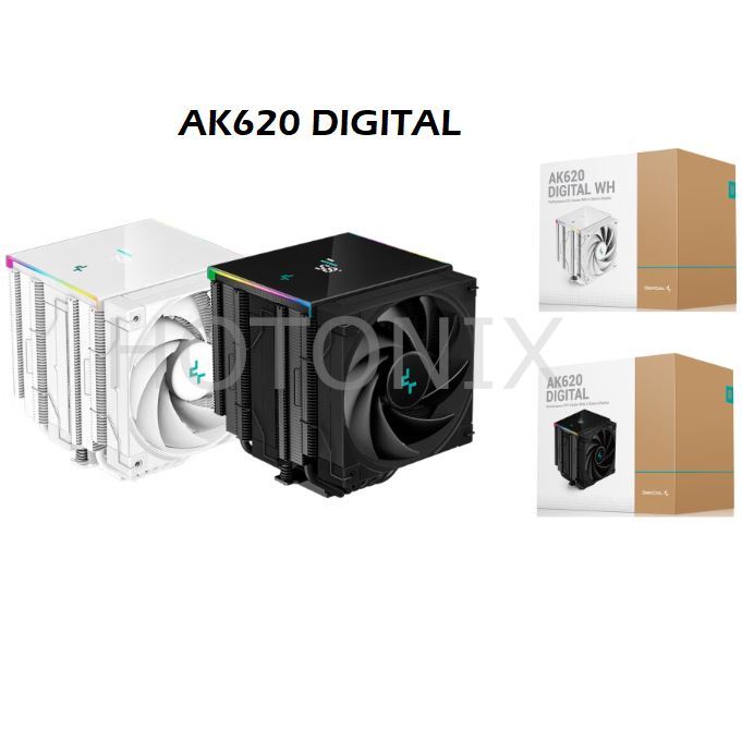 Deepcool AK620 ท่อระบายความร้อน CPU ดิจิทัล 6 ท่อ 260W สําหรับ LGA1700 1200 115x AM5 AM4