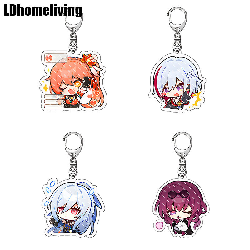 Honkai พวงกุญแจรางดาว jingliu kafka yukong จี้อะคริลิค