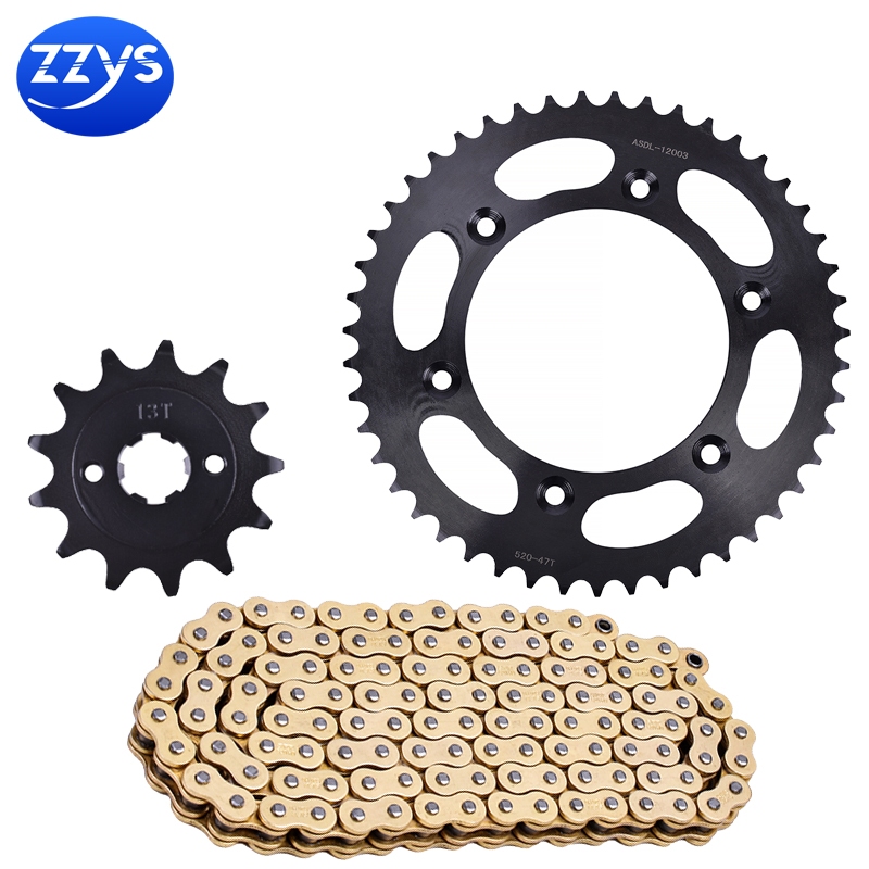 520 13T 47T รถจักรยานยนต์ด้านหน้าด้านหลังเฟืองโซ่ชุดสําหรับ Honda CRF150 F-6,7,8,9,A,B,C,D,E,F,G,H,J