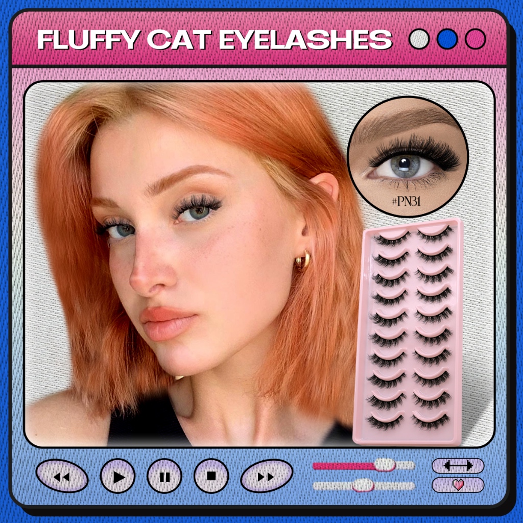 Groinneya ขนตาปลอม ขนมิงค์เทียม 3D หนานุ่ม ดูเป็นธรรมชาติ 5 คู่ 10 คู่ - รูปที่ 2