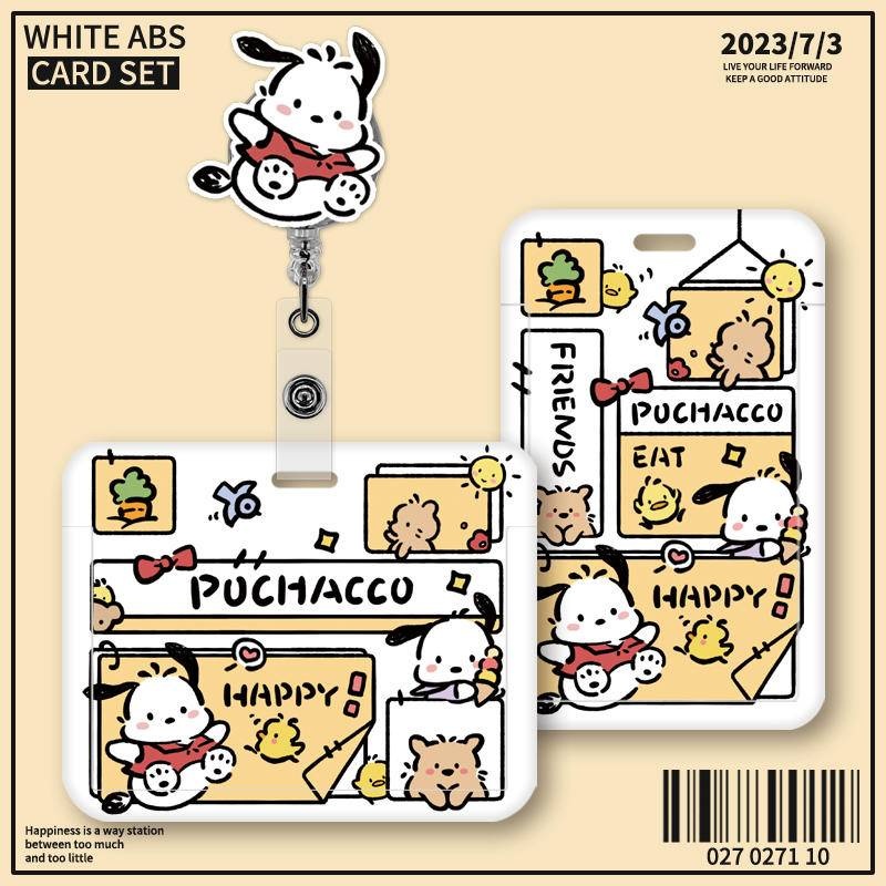 Pochacco ซองใส่บัตรรถบัส บัตรรถไฟใต้ดิน พร้อมเชือกเส้นเล็ก สําหรับหมอ พยาบาล
