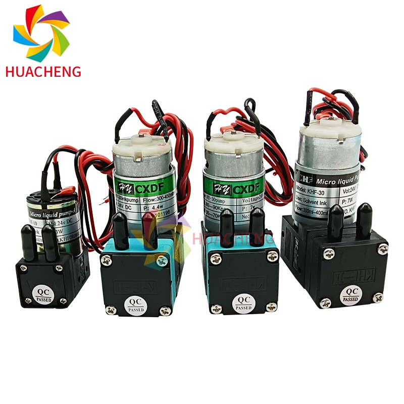 1 pcs KHF-30 HY-30 หมึกตัวทําละลายปั๊มลมสําหรับเครื่องพิมพ์อิงค์เจ็ทขนาดใหญ่ 24V 3 W/4.4 W/7 W เครื่องพิมพ์ Micro ไดอะแฟรมขนาดเล็กปั๊ม