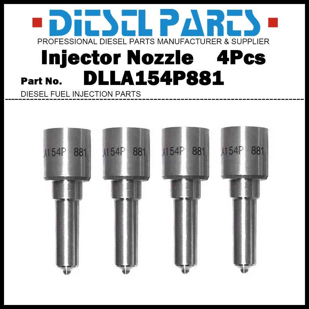4 ชิ้นดีเซลหัวฉีดน้ํามันเชื้อเพลิงหัวฉีดเคล็ดลับ DLLA154P881 สําหรับ Mazda 3 Mazda 5 Mazda 6 2.0d ​/