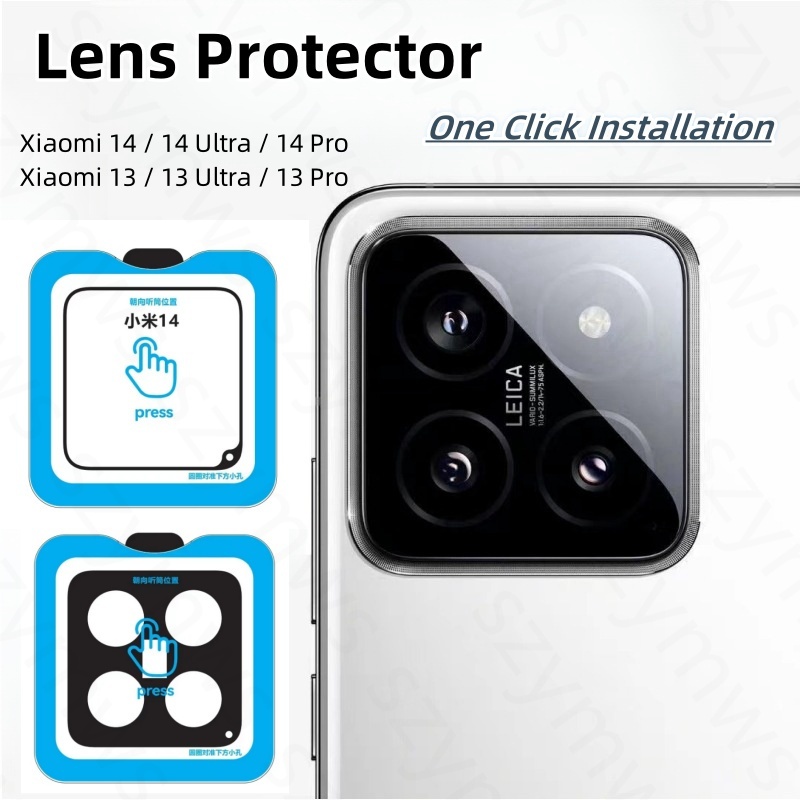 ULTRA PRO สําหรับ เสี่ยวหมี่ ไมล์ 17 พิเศษ 15 พิเศษ 15 มือโปร 14 13 พิเศษ มือโปร กระจกนิรภัยกล้องเลนส์ป้องกันหนึ่งคลิกติดตั้งเลนส์ฟิล์มแก้ว