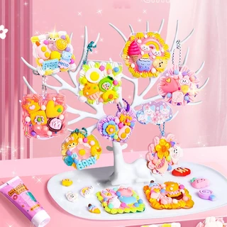 ของเล่น diy ของเล่นเด็กผู้หญิง ของเล่นเด็ก Goo ชุดทําพวงกุญแจdiy สติ๊กเกอร์ชุด diy ทํา เอง diy พวงกุญแจ ของขวัญปีใหม่ ของขวัญวันเกิดเด็ก ๆ