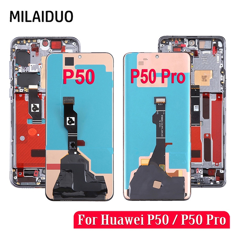 ของแท้ หน้าจอสัมผัส LCD OLED สําหรับ Huawei P50 Pro JAD-AL50 JAD-LX9 P50 ABR-AL00 ABR-LX9