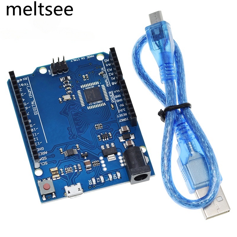 leonardo r 3 micro controller atmega 32 u 4 แผ่นบอร์ดโมดูลพร้อมสายเคเบิ้ล usb diy สําหรับ arduino Le