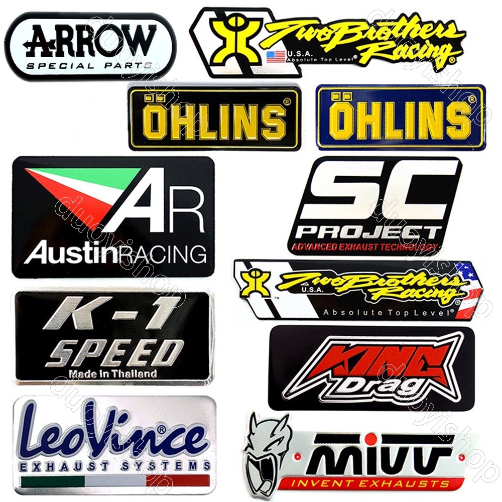 ใหม่ สติกเกอร์ท่อไอเสีย อลูมิเนียม ทนความร้อน 3D กันน้ํา อุปกรณ์เสริม สําหรับรถจักรยานยนต์