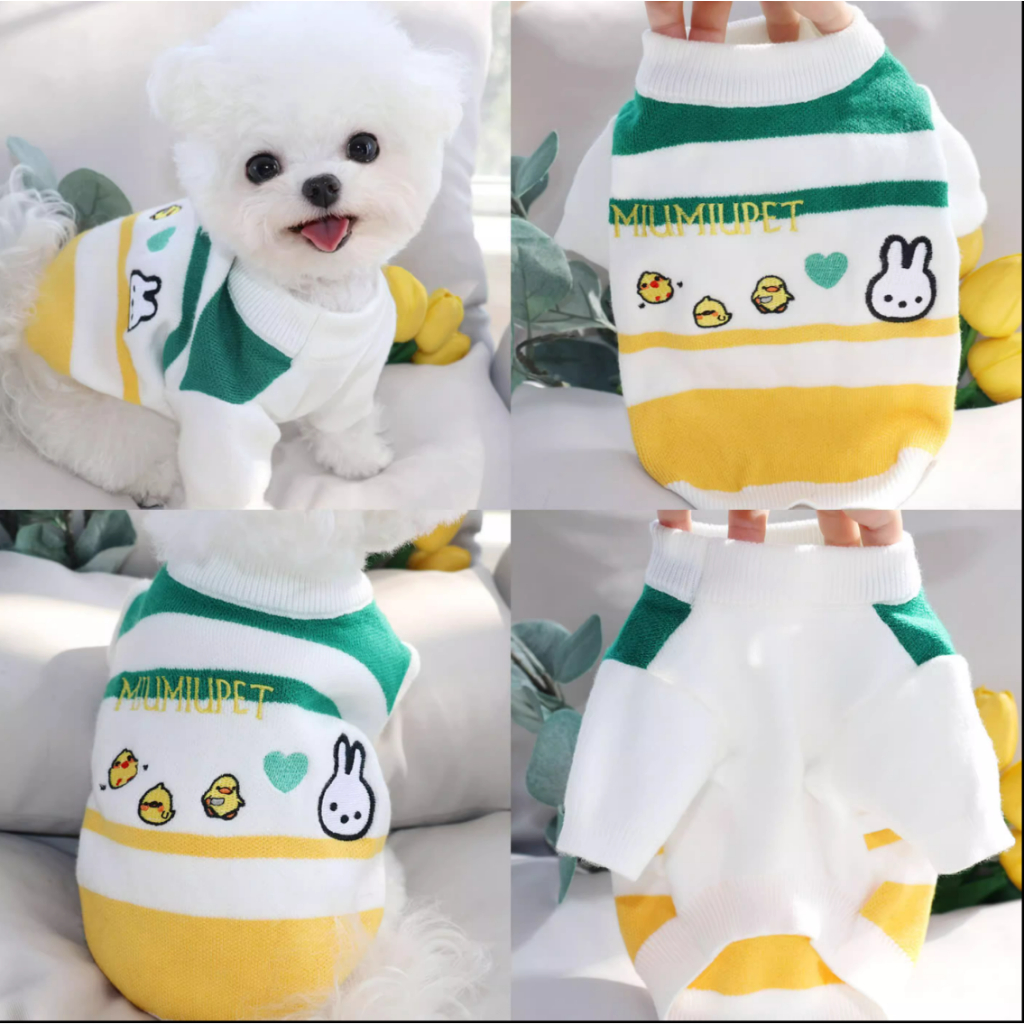 เสื้อผ้าสัตว์เลี้ยง เสื้อกันหนาว ลายตุ๊กตาหมีน่ารัก ขนาดเล็ก แฟชั่นฤดูใบไม้ร่วง และฤดูหนาว สําหรับสุนัข แมว