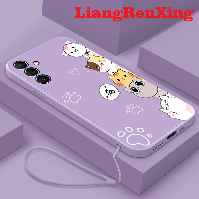 เคสโทรศัพท์มือถือ ซิลิโคนนิ่ม กันกระแทก ลายการ์ตูนแมว สําหรับ samsung a25 a15 5g 2023 YTDZM01