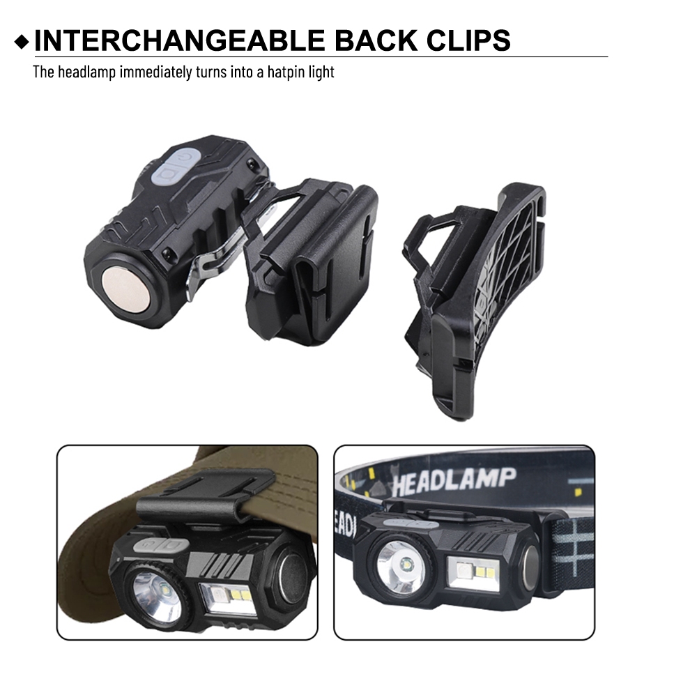 Asafee X22 สวิตช์เซนเซอร์ไฟหน้า LED 9 โหมด กันน้ํา ชาร์จแบตเตอรี่ในตัว - รูปที่ 7