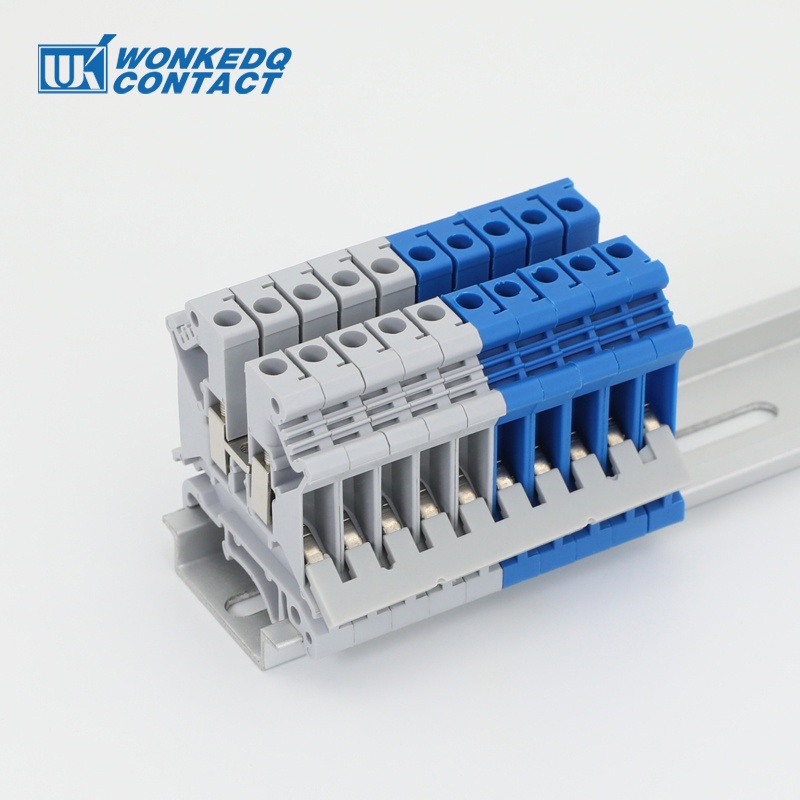 Eb10-6 การสอดใส่สะพาน 10 ตําแหน่ง Din Rail Terminal Block UK2.5B/UK5N/UKK5/DIKD1.5/UDK4 Jumper EB 10