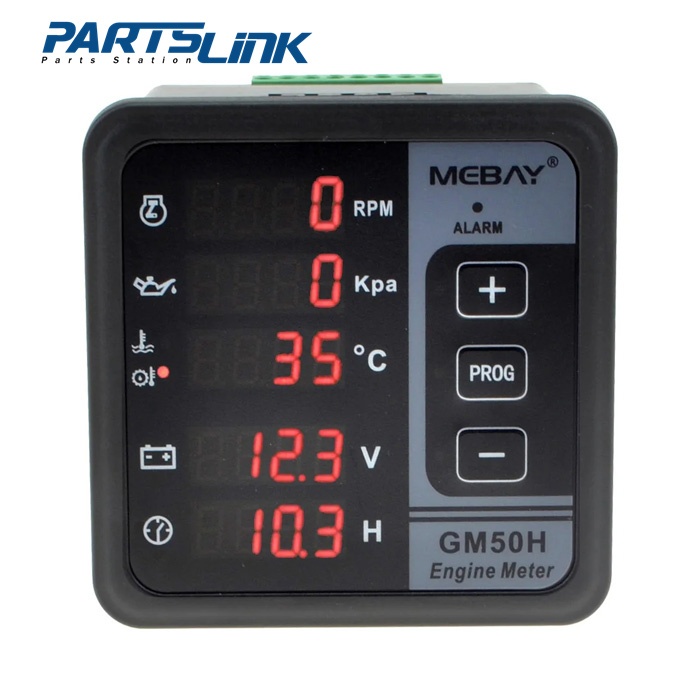 เครื่องวัดชั่วโมงเครื่องยนต์ GM50H หน้าจอดิจิทัล อเนกประสงค์ ความแม่นยําสูง พร้อมฟังก์ชั่นป้องกันเคร